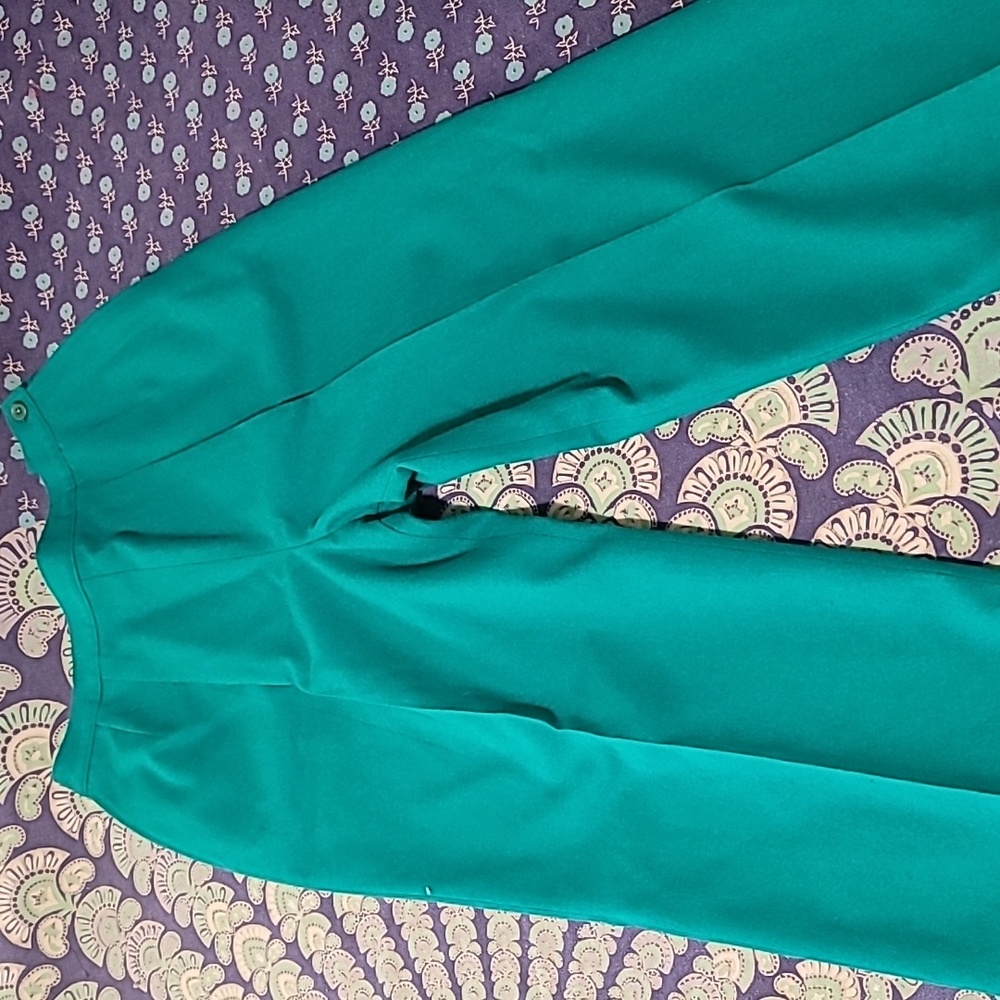 Vintage Emerald Green Pendleton 100% Wool Slacks Fully Lined!